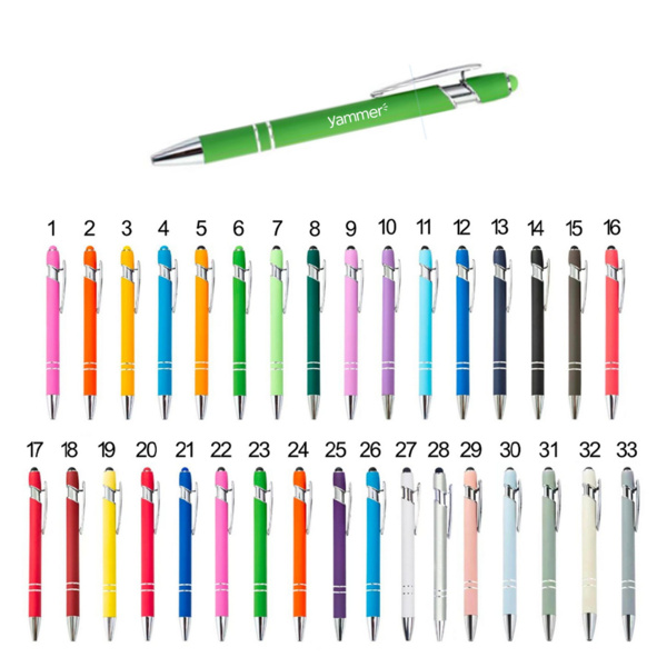 Soft Touch Aluminum Stylus Pen – Promotional Metal Ballpoint Pen with Stylus Thumbnail