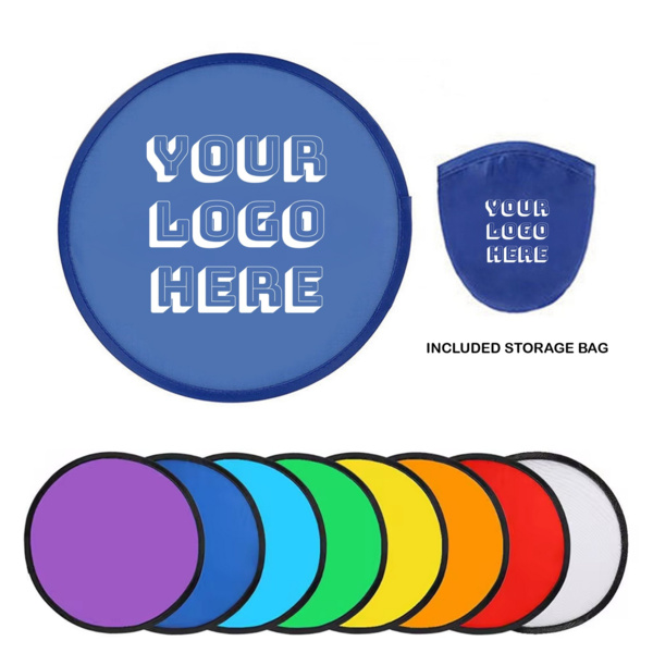 Foldable Flyer Disc – Custom Logo Collapsible Frisbee with Pouch for Events and Outdoor Promotions Thumbnail