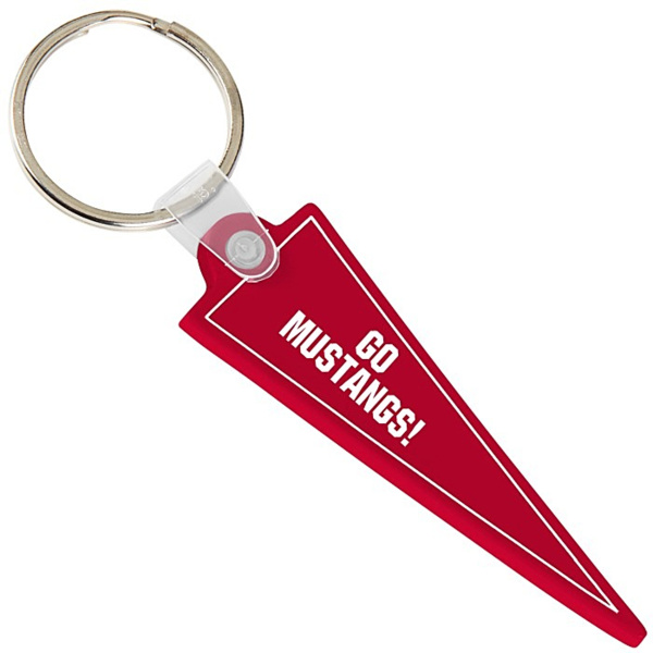 Soft Vinyl Pennant Keychain Thumbnail