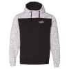 Men's Mélange Fleece Colorblocked Hooded Sweatshirt Thumbnail