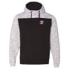 Men's Mélange Fleece Colorblocked Hooded Sweatshirt Thumbnail