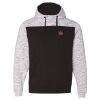 Men's Mélange Fleece Colorblocked Hooded Sweatshirt Thumbnail