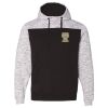 Men's Mélange Fleece Colorblocked Hooded Sweatshirt Thumbnail