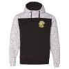 Men's Mélange Fleece Colorblocked Hooded Sweatshirt Thumbnail