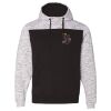 Men's Mélange Fleece Colorblocked Hooded Sweatshirt Thumbnail