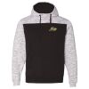 Men's Mélange Fleece Colorblocked Hooded Sweatshirt Thumbnail