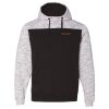 Men's Mélange Fleece Colorblocked Hooded Sweatshirt Thumbnail