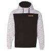 Men's Mélange Fleece Colorblocked Hooded Sweatshirt Thumbnail