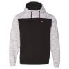 Men's Mélange Fleece Colorblocked Hooded Sweatshirt Thumbnail