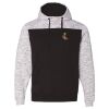 Men's Mélange Fleece Colorblocked Hooded Sweatshirt Thumbnail