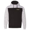 Men's Mélange Fleece Colorblocked Hooded Sweatshirt Thumbnail