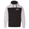 Men's Mélange Fleece Colorblocked Hooded Sweatshirt Thumbnail
