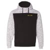 Men's Mélange Fleece Colorblocked Hooded Sweatshirt Thumbnail