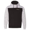 Men's Mélange Fleece Colorblocked Hooded Sweatshirt Thumbnail