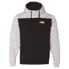 Men's Mélange Fleece Colorblocked Hooded Sweatshirt Thumbnail