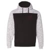 Men's Mélange Fleece Colorblocked Hooded Sweatshirt Thumbnail