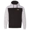 Men's Mélange Fleece Colorblocked Hooded Sweatshirt Thumbnail