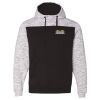 Men's Mélange Fleece Colorblocked Hooded Sweatshirt Thumbnail