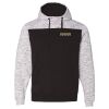 Men's Mélange Fleece Colorblocked Hooded Sweatshirt Thumbnail