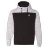 Men's Mélange Fleece Colorblocked Hooded Sweatshirt Thumbnail