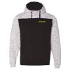 Men's Mélange Fleece Colorblocked Hooded Sweatshirt Thumbnail