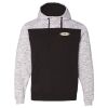 Men's Mélange Fleece Colorblocked Hooded Sweatshirt Thumbnail