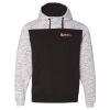 Men's Mélange Fleece Colorblocked Hooded Sweatshirt Thumbnail