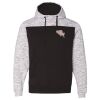 Men's Mélange Fleece Colorblocked Hooded Sweatshirt Thumbnail