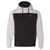 Men's Mélange Fleece Colorblocked Hooded Sweatshirt Thumbnail