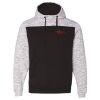 Men's Mélange Fleece Colorblocked Hooded Sweatshirt Thumbnail