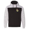 Men's Mélange Fleece Colorblocked Hooded Sweatshirt Thumbnail
