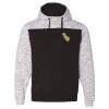 Men's Mélange Fleece Colorblocked Hooded Sweatshirt Thumbnail
