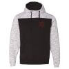 Men's Mélange Fleece Colorblocked Hooded Sweatshirt Thumbnail
