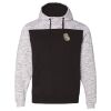 Men's Mélange Fleece Colorblocked Hooded Sweatshirt Thumbnail