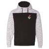 Men's Mélange Fleece Colorblocked Hooded Sweatshirt Thumbnail