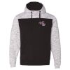 Men's Mélange Fleece Colorblocked Hooded Sweatshirt Thumbnail