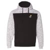 Men's Mélange Fleece Colorblocked Hooded Sweatshirt Thumbnail