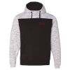 Men's Mélange Fleece Colorblocked Hooded Sweatshirt Thumbnail