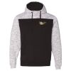 Men's Mélange Fleece Colorblocked Hooded Sweatshirt Thumbnail