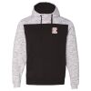 Men's Mélange Fleece Colorblocked Hooded Sweatshirt Thumbnail