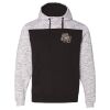 Men's Mélange Fleece Colorblocked Hooded Sweatshirt Thumbnail