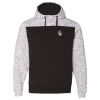 Men's Mélange Fleece Colorblocked Hooded Sweatshirt Thumbnail