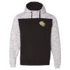 Men's Mélange Fleece Colorblocked Hooded Sweatshirt Thumbnail