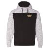 Men's Mélange Fleece Colorblocked Hooded Sweatshirt Thumbnail