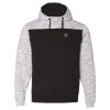 Men's Mélange Fleece Colorblocked Hooded Sweatshirt Thumbnail
