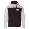 Men's Mélange Fleece Colorblocked Hooded Sweatshirt Thumbnail
