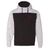 Men's Mélange Fleece Colorblocked Hooded Sweatshirt Thumbnail