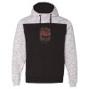 Men's Mélange Fleece Colorblocked Hooded Sweatshirt Thumbnail