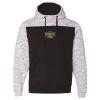 Men's Mélange Fleece Colorblocked Hooded Sweatshirt Thumbnail