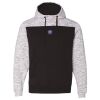 Men's Mélange Fleece Colorblocked Hooded Sweatshirt Thumbnail